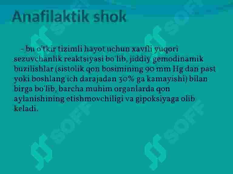 Anafilaktik shok 2
