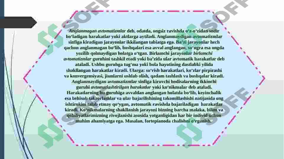 Anglanmagan psixik jarayon. 3