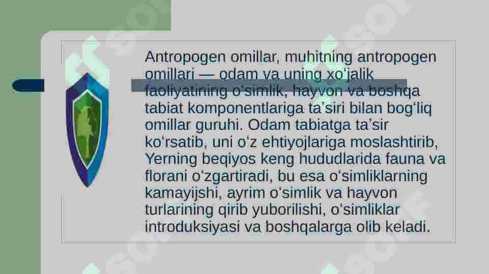 Antropogen omillar 3