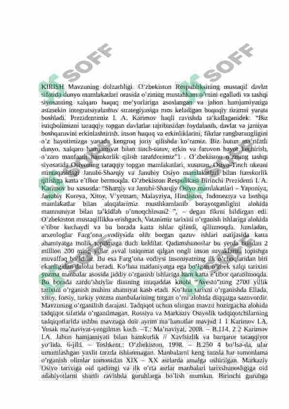 Arab manbalarida Oʻrta Osiyoning lX-Xll asrlar tabiiy tarixiy geografiyasiga oid maʼlumotlar 5