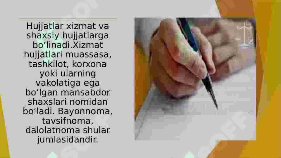 Kasbga oid hujjat namunalari bilan ishlash ( ariza va tavsiyanoma) 3
