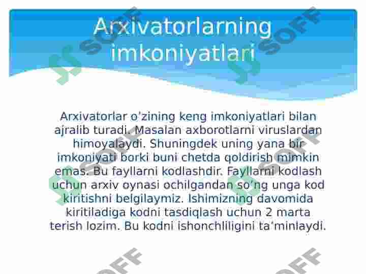arxivator turlari 4