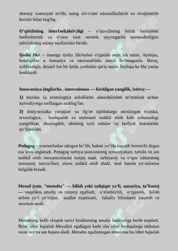 Boʻlajak oʻqituvchilarning kreativ qobiliyatini rivojlantirish 2
