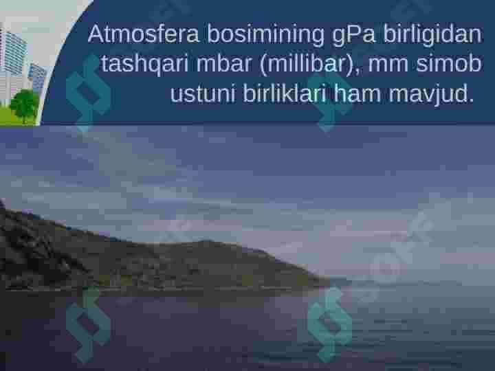 Atmosfera bosimi 6