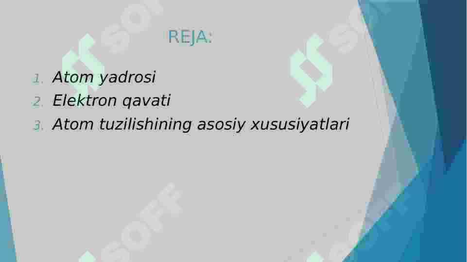 Atom tuzilishi 2