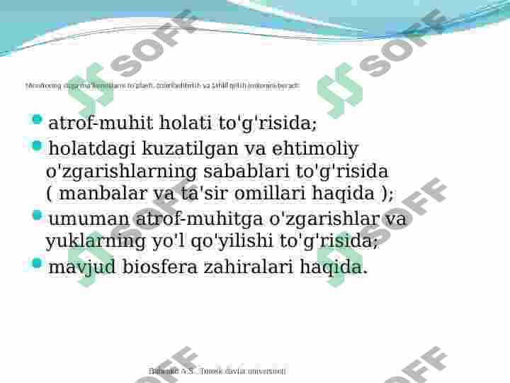 Atrof-muhit monitoringi 3
