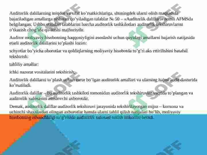 Auditorlik dalillari 3