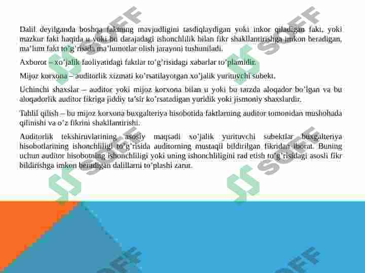 Auditorlik dalillari 4