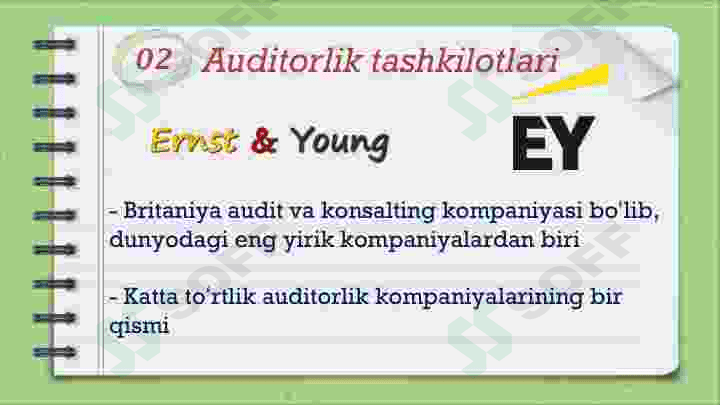 Auditorlik tashkilotlari va  auditorlarning mustaqilligi 6