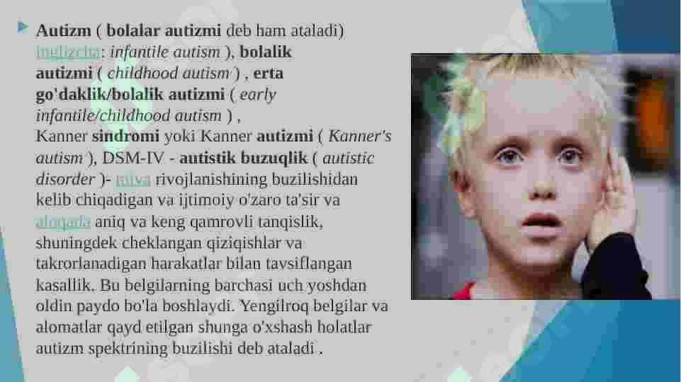 Autizm sindromi 3