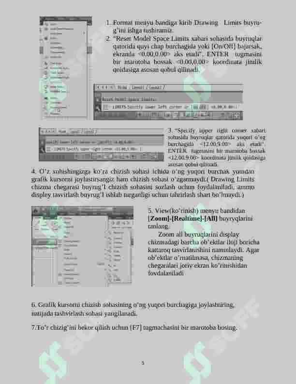 AutoCad dasturi 5