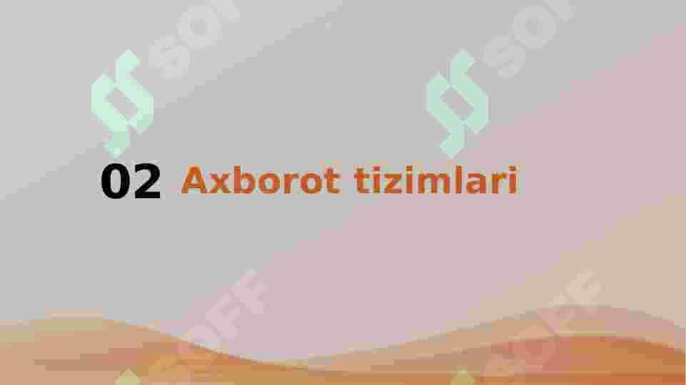 Axborot logistikasi 6