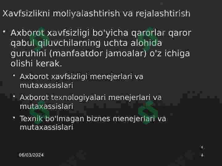 Axborot tizimlari 4