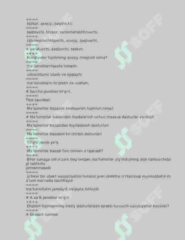 Axborot tizimlari 6