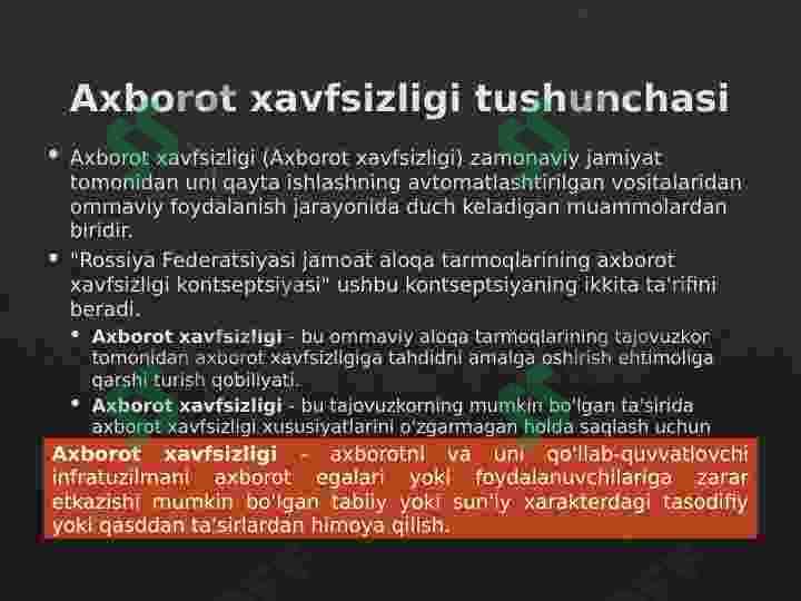 Axborot xavfsizligi 2