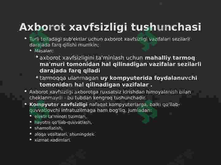 Axborot xavfsizligi 3