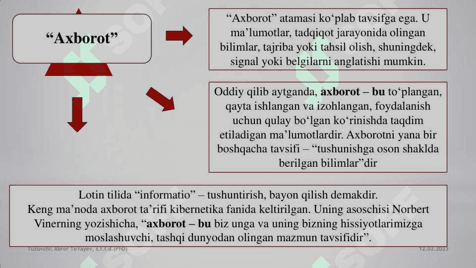 Axborotning jamiyatda tutgan o'rni va ahamiyati 4