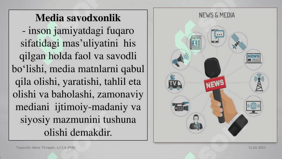 Axborotning jamiyatda tutgan o'rni va ahamiyati 5