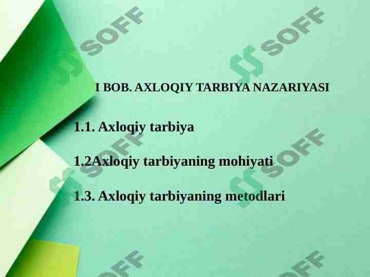 Axloqiy tarbiyada Kaykovusning "Qobusnoma" asaridan foydalanish