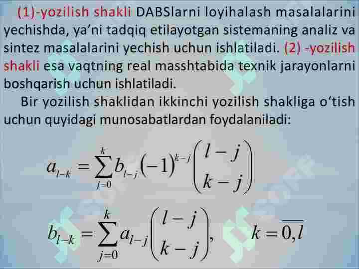Ayirmali tenglamalar 3