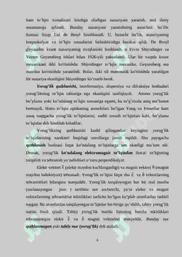 O`zbek tilida qaratqich kelishigining belgili va belgisiz qo`llanilishi 6