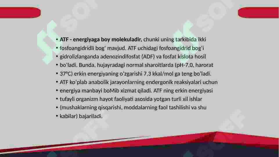 Energiya almashinuvinibg boshqarilishi 4