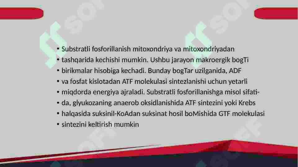 Energiya almashinuvinibg boshqarilishi 8