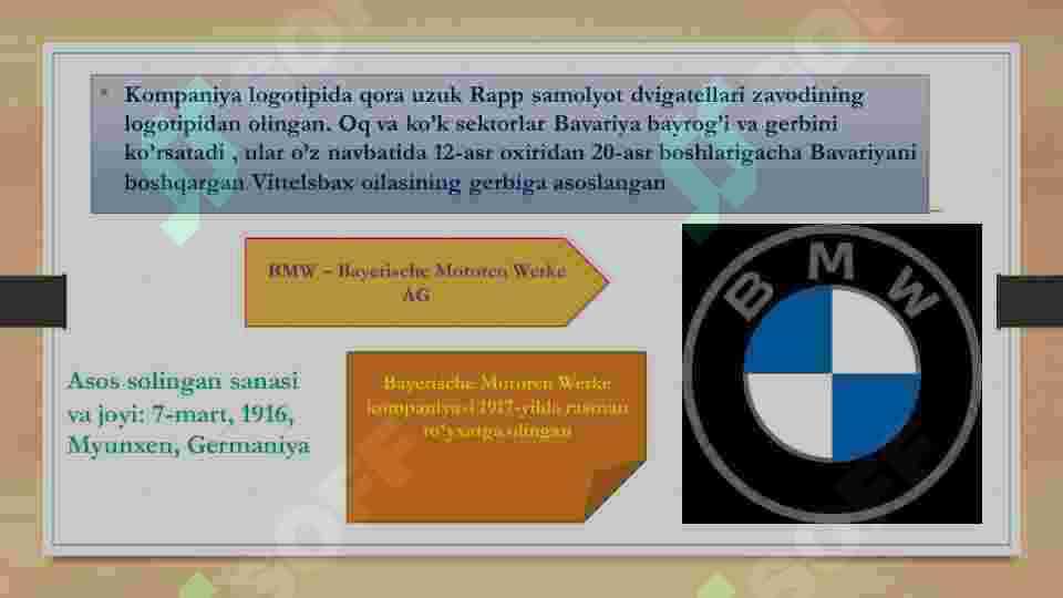 BMW kompaniyasi haqida 2