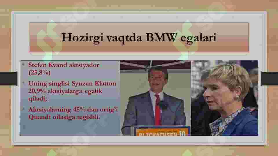 BMW kompaniyasi haqida 7