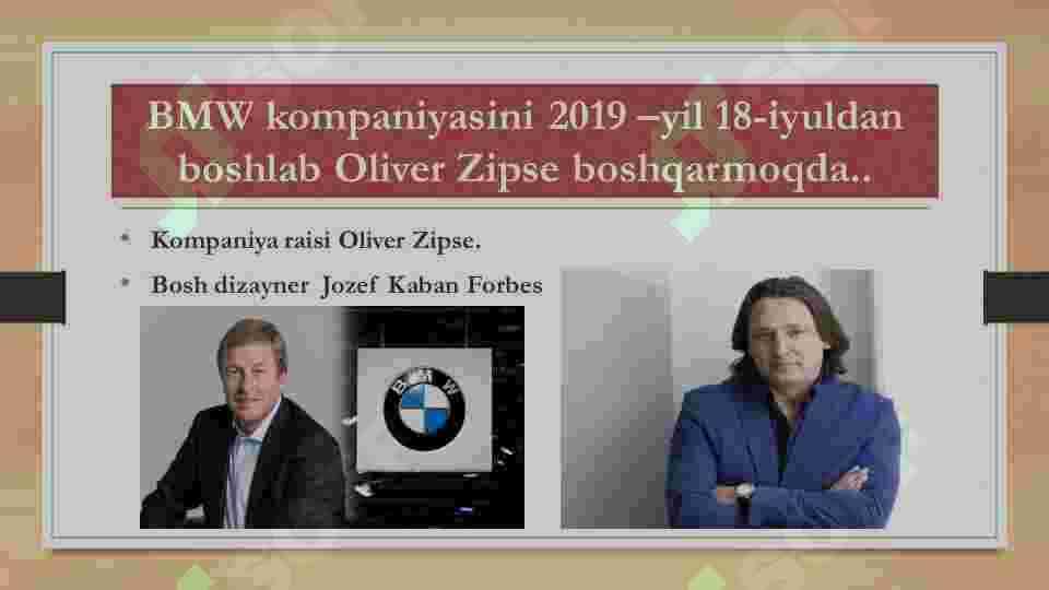 BMW kompaniyasi haqida 8