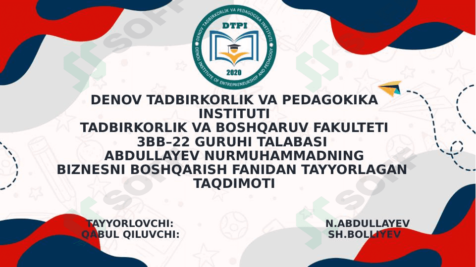 BOZOR IQTISODIYOTI VA BIZNES 1