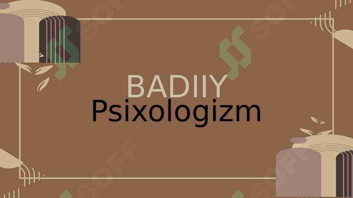 Badiiy psixologizm