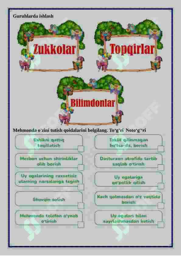 "Bag’rikeng yurtim" mavzusida tarbiya fanidan 1-sinf dars ishlanma 4