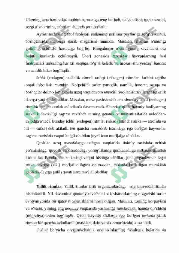 Biomaromlar va tirik organizmlarning xayotiy shakllari 4