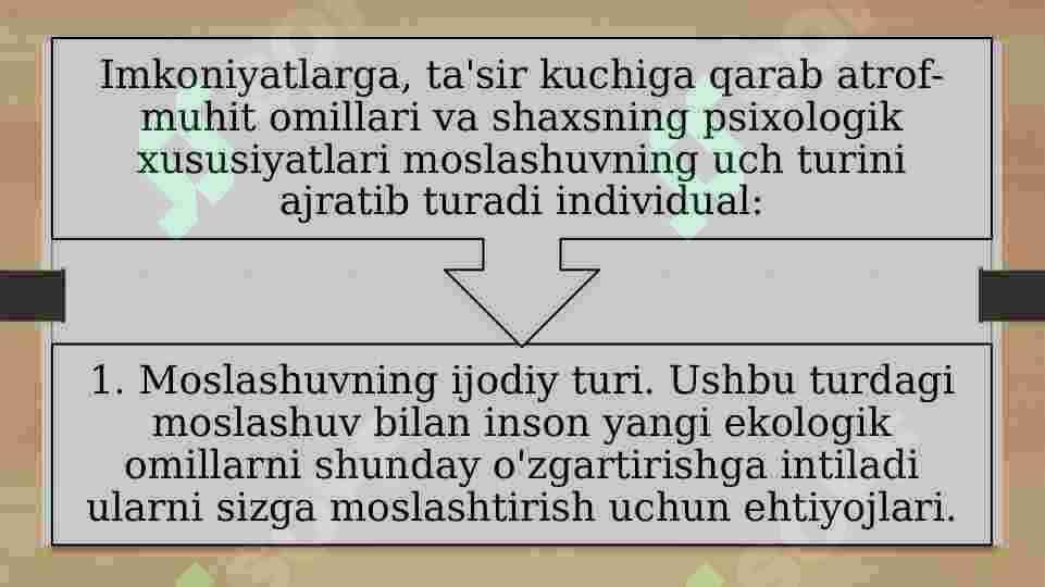 Bolaning o’quv jarayoniga adaptatsiyasining fiziologik asoslari 5