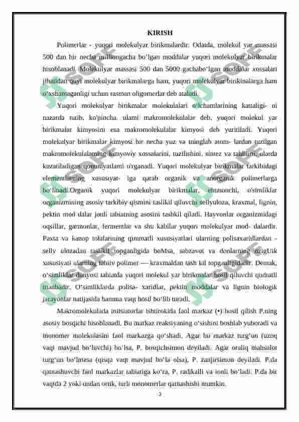 Bosqichli polimerlanish 3