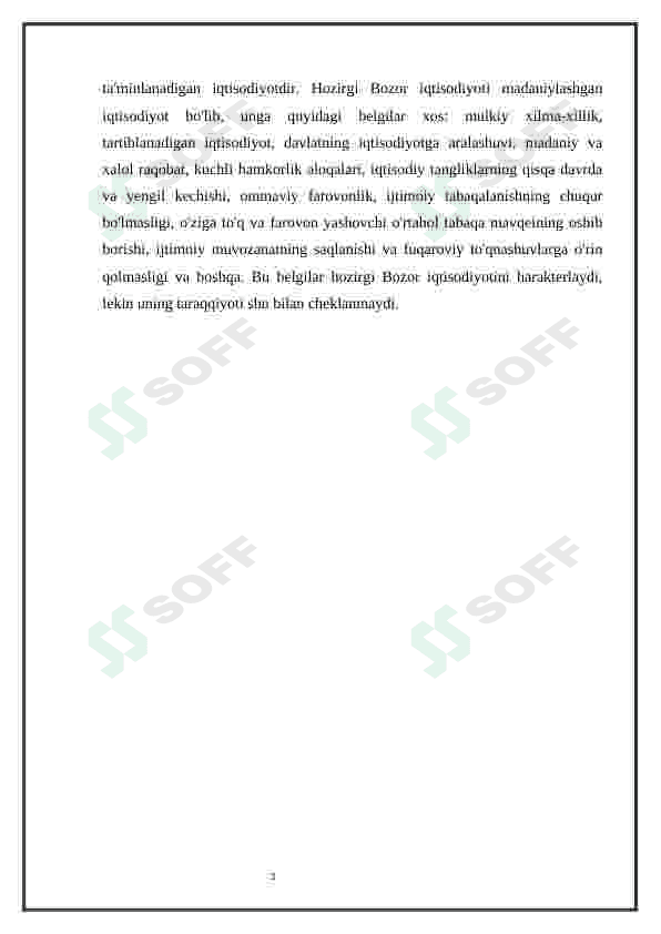 Bozor iqtisodiyotiga o'tishning o'zbek modeli va uning o’ziga xos xususiyatlari 6