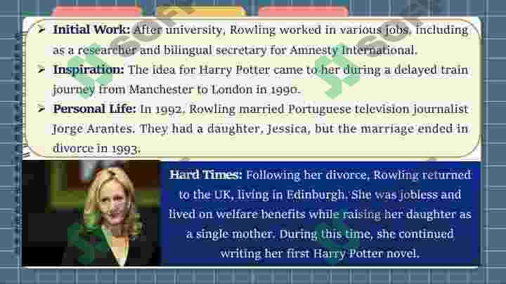 British fantasy fiction in 20th century. (J.K. Rowling) 4