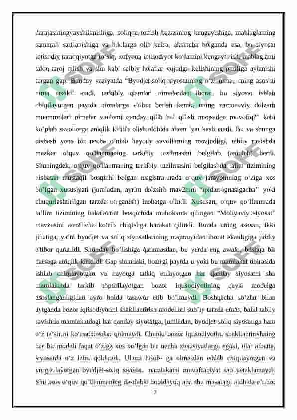 Budjet – soliq siyosati 7