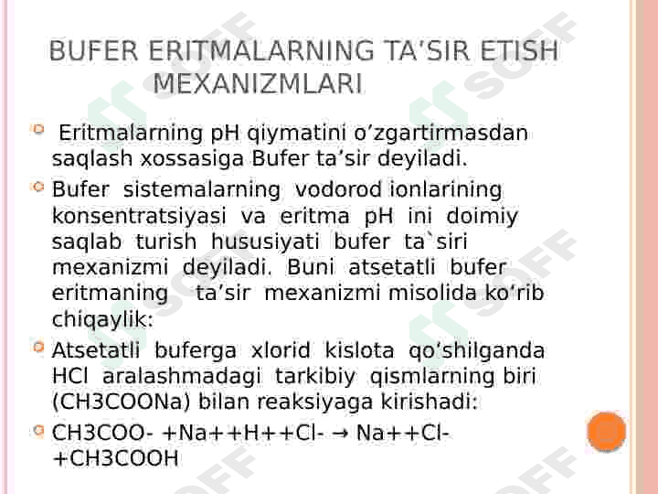 Bufer eritmalar ahamiyati 6