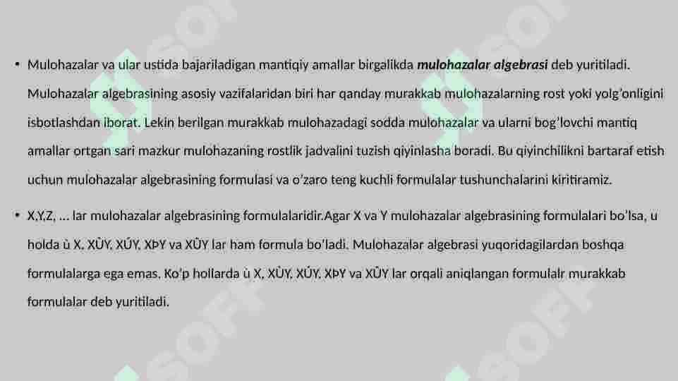bul algebrasi 2
