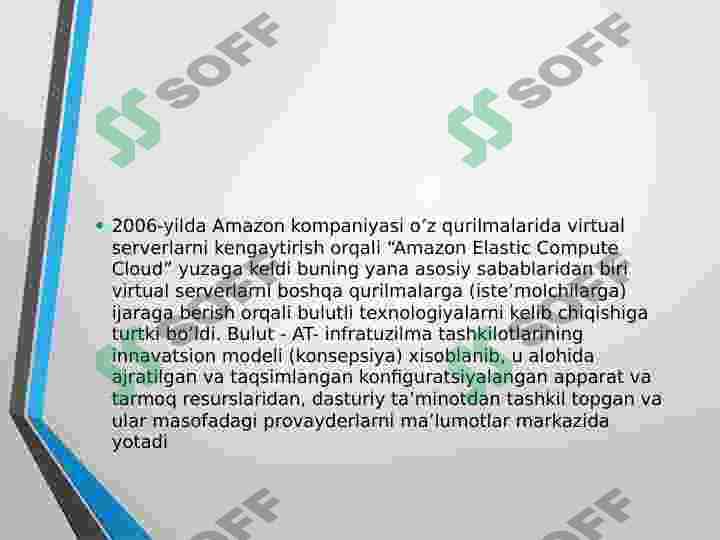Bulutli texnologiyalar 5