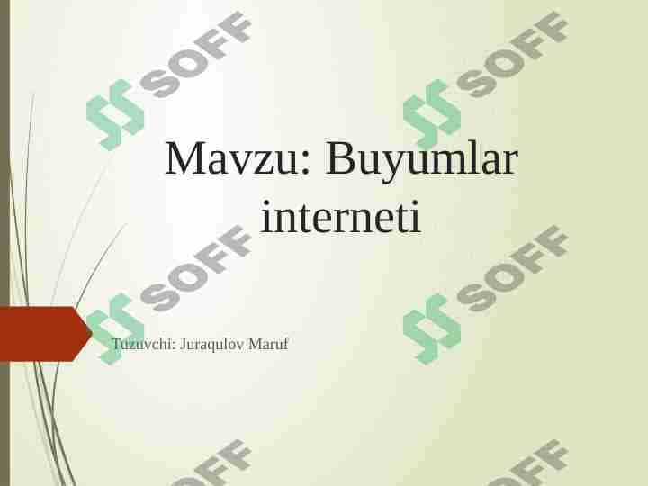 Buyumlar interneti