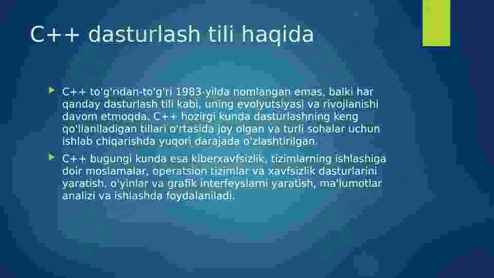 C++ da animatsiyalar 3