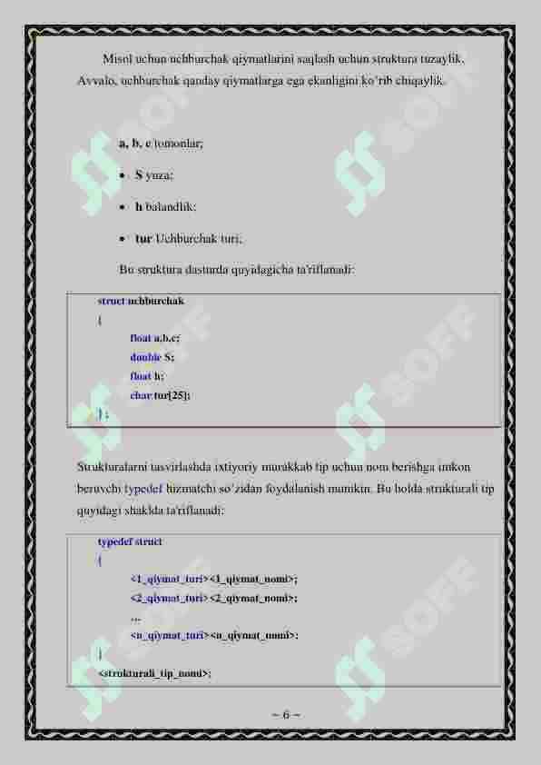 C++ tilida strukturalar 6