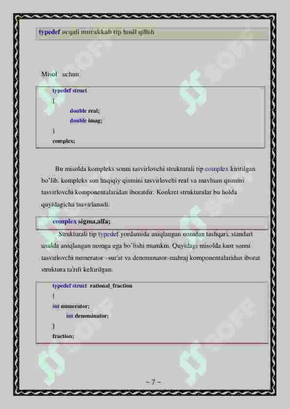 C++ tilida strukturalar 7