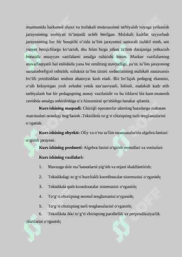 Chiziqli operatorlar 4