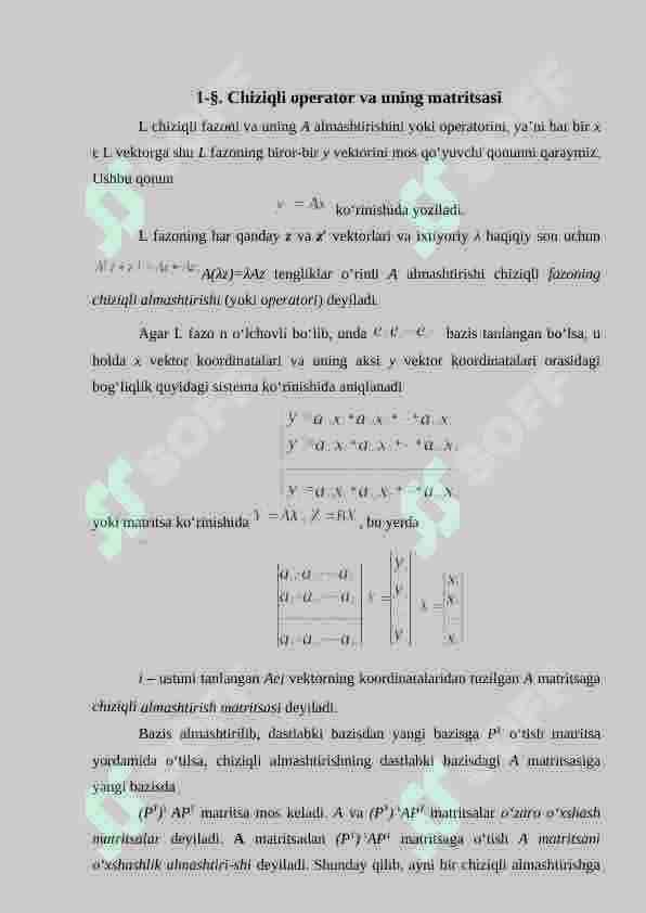 Chiziqli operatorlar 5