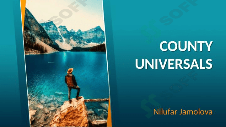 Country Universals | mustaqil ish 1