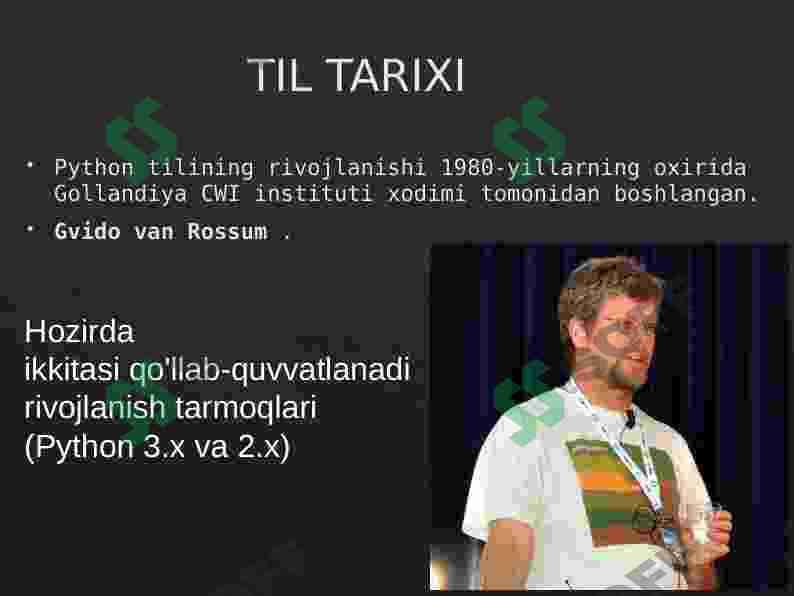 DASTURLASH TILI PYTHON 5